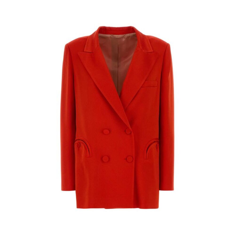 Blaze Women Red Crepe Novalis Blazer